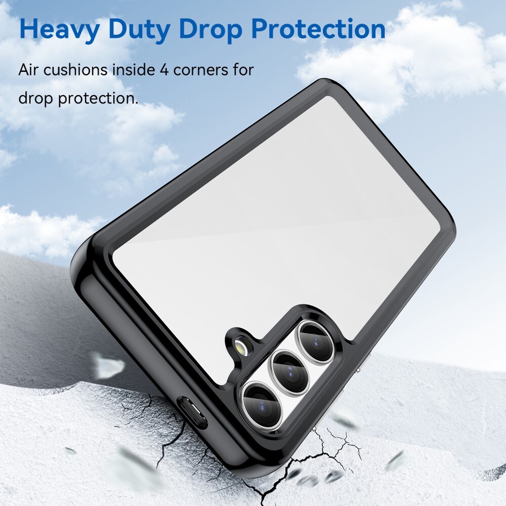 Crystal Hybrid Case Samsung Galaxy S24 zwart