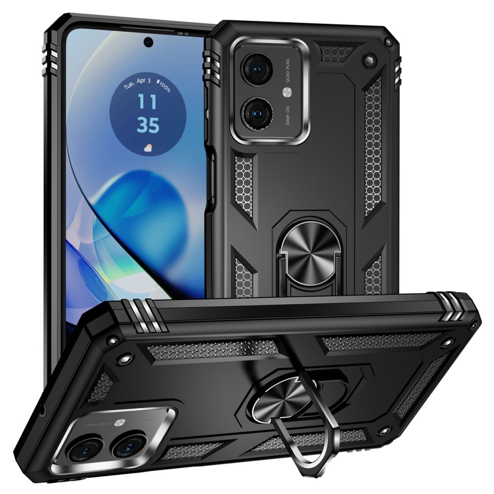 Motorola Moto G54 Hybridcase Tech Ring zwart