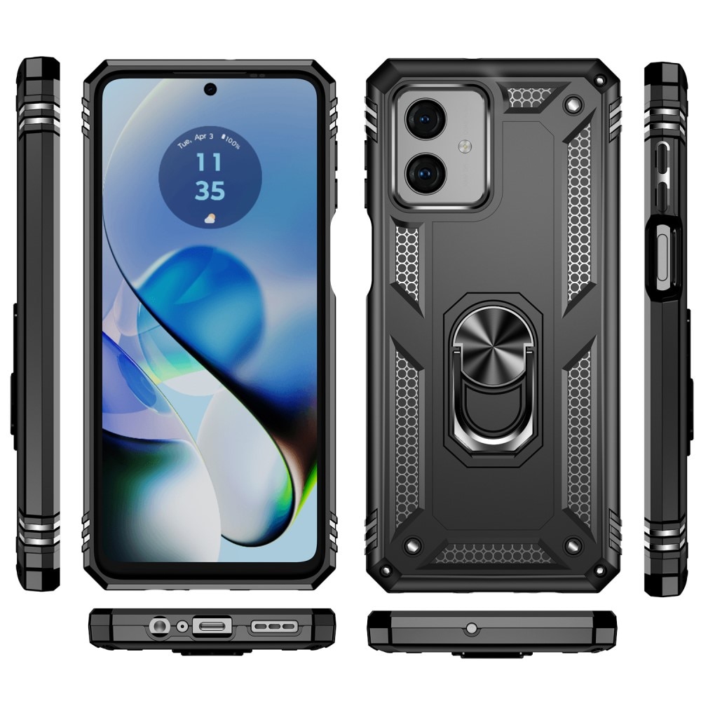 Motorola Moto G54 Hybridcase Tech Ring zwart