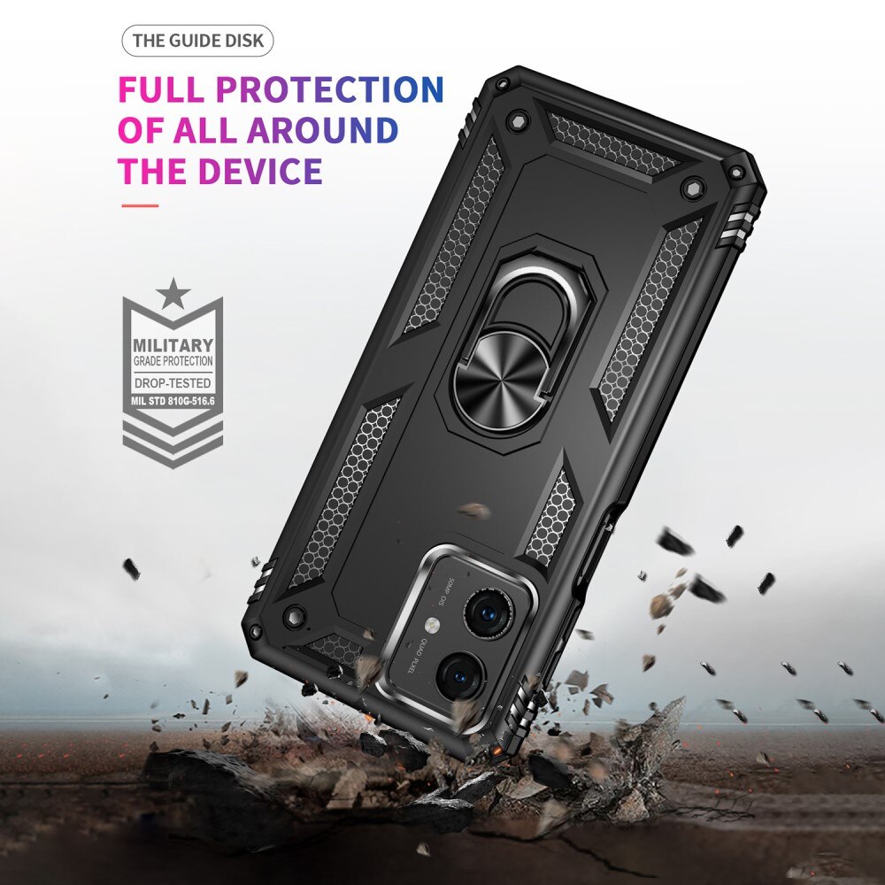 Motorola Moto G54 Hybridcase Tech Ring zwart