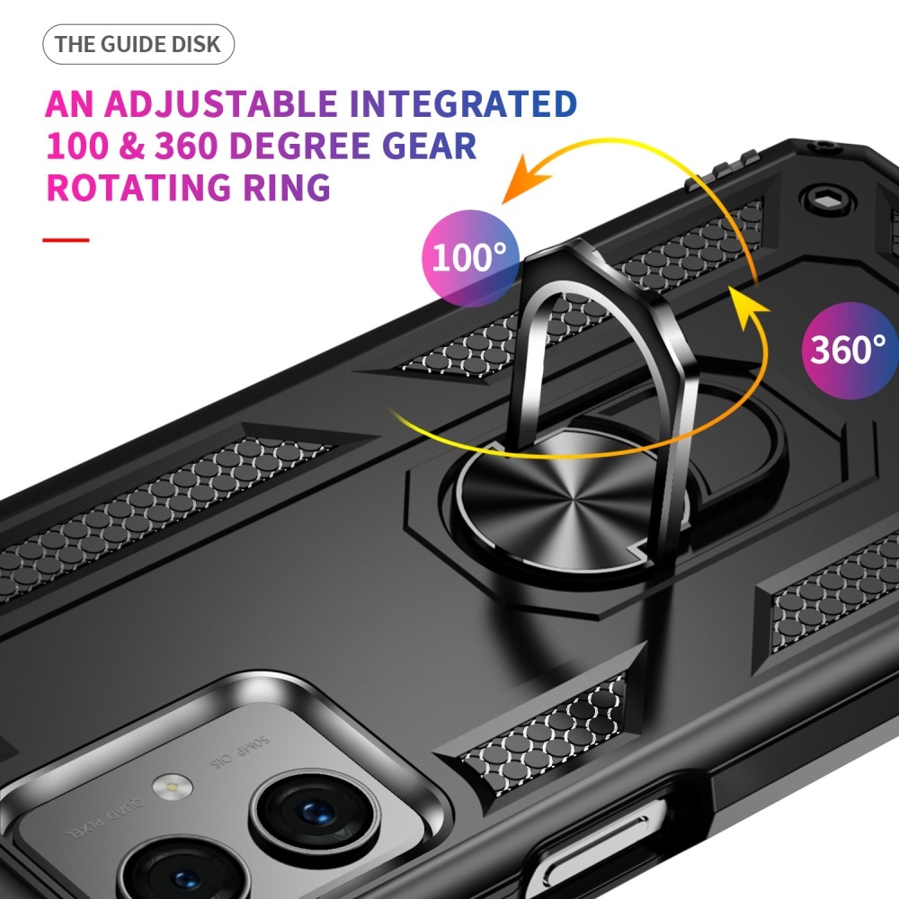 Motorola Moto G54 Hybridcase Tech Ring zwart