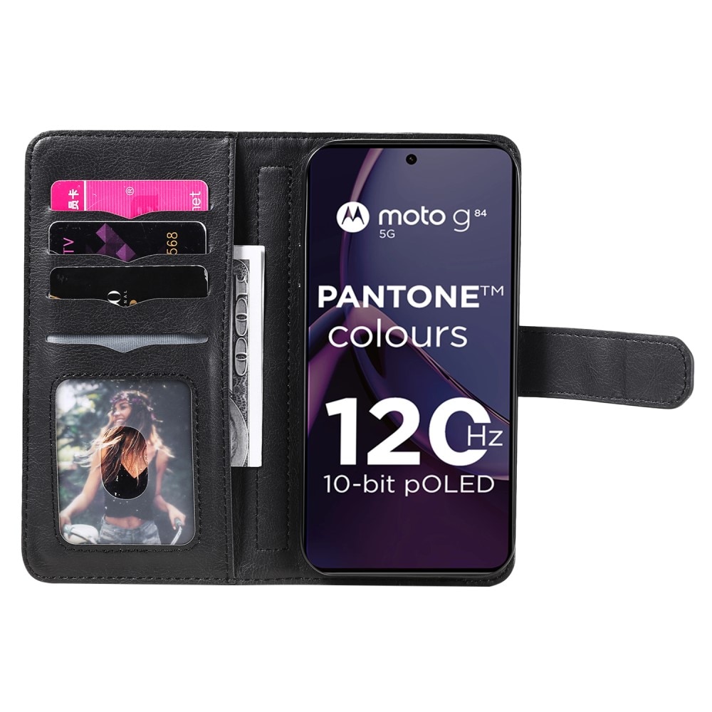 Motorola Moto G84 Smartphonehoesje Multi-slot, zwart