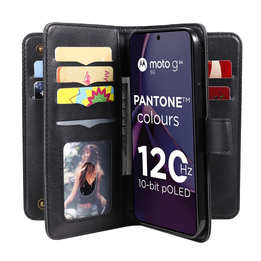 Motorola Moto G84 Smartphonehoesje Multi-slot, zwart