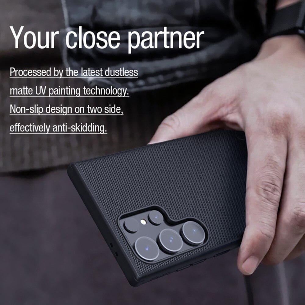 Frosted Shield MagSafe Samsung Galaxy S24 Ultra Zwart