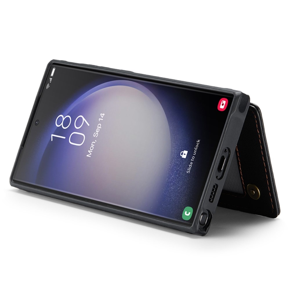 RFID blocking Portemonnee hoesje Samsung Galaxy S23 Ultra zwart