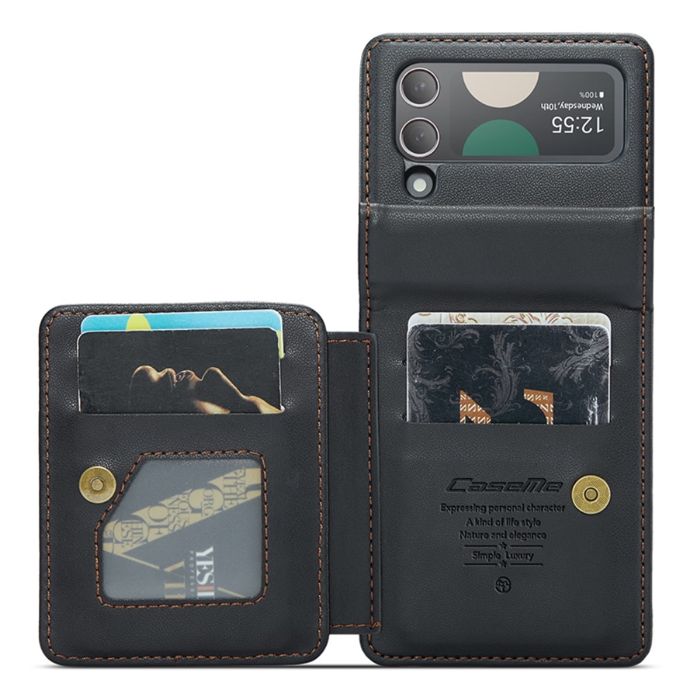 RFID blocking Portemonnee hoesje Samsung Galaxy Z Flip 3 zwart