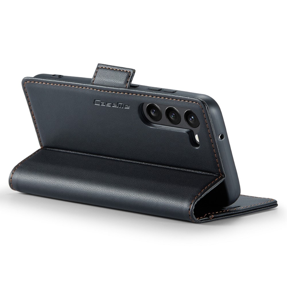 RFID blocking Slim Bookcover Hoesje Samsung Galaxy S24 Plus Zwart
