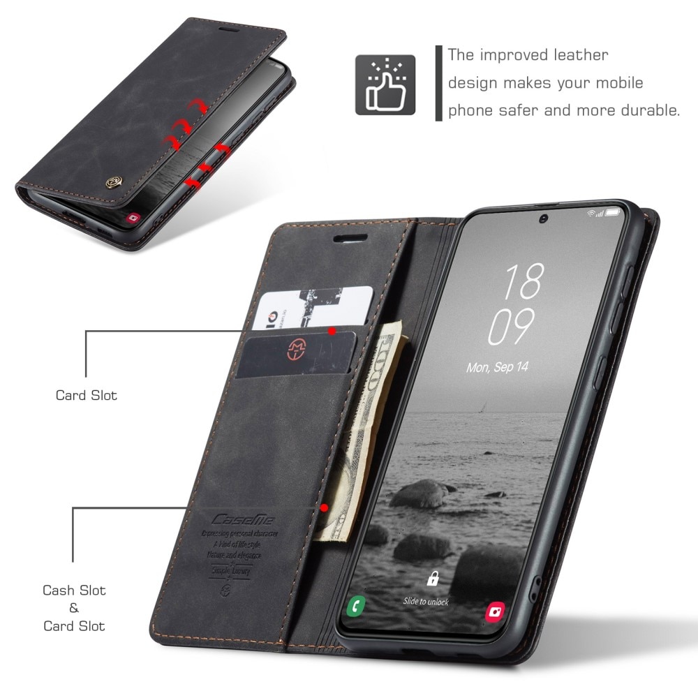 Slim Bookcover hoesje Samsung Galaxy S24 Plus zwart