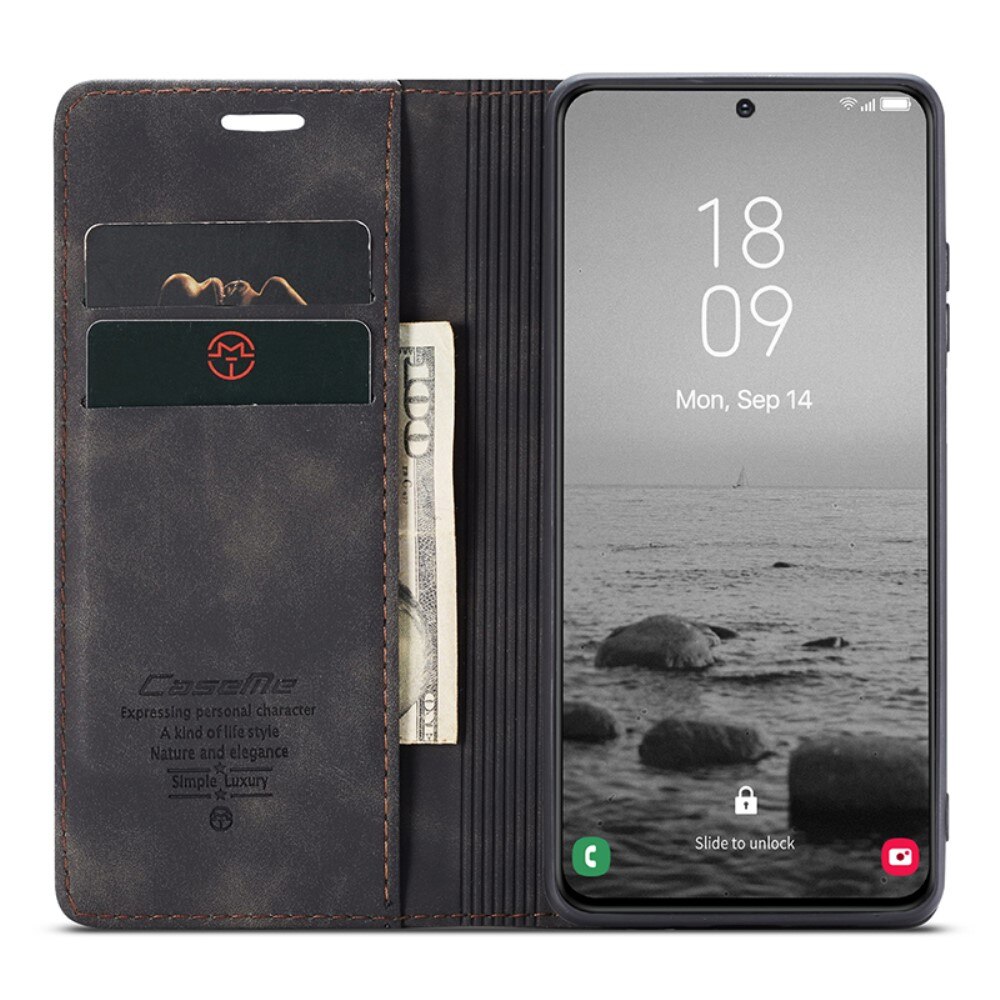 Slim Bookcover Hoesje Samsung Galaxy S24 Plus Zwart