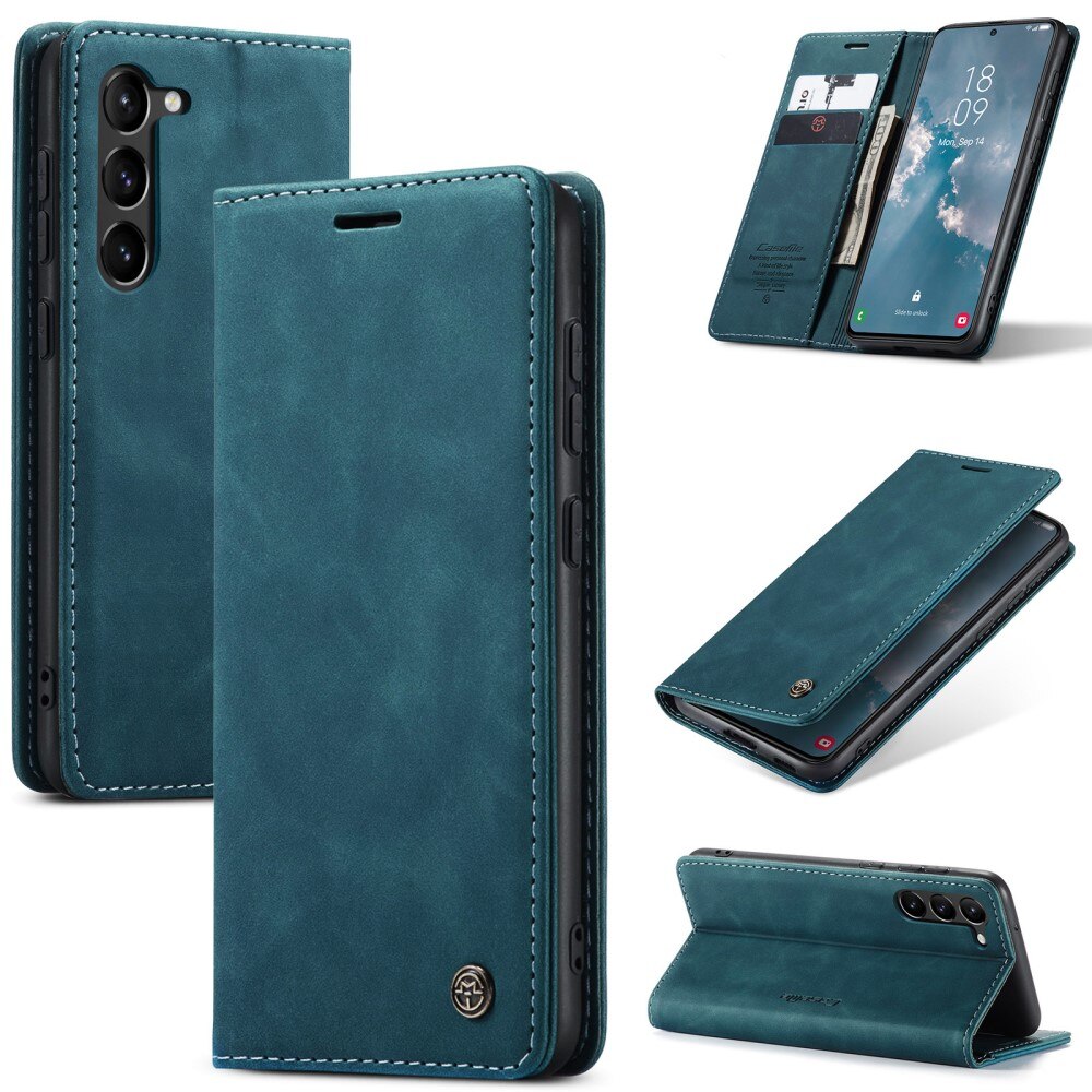 Slim Bookcover hoesje Samsung Galaxy S24 Plus blauw