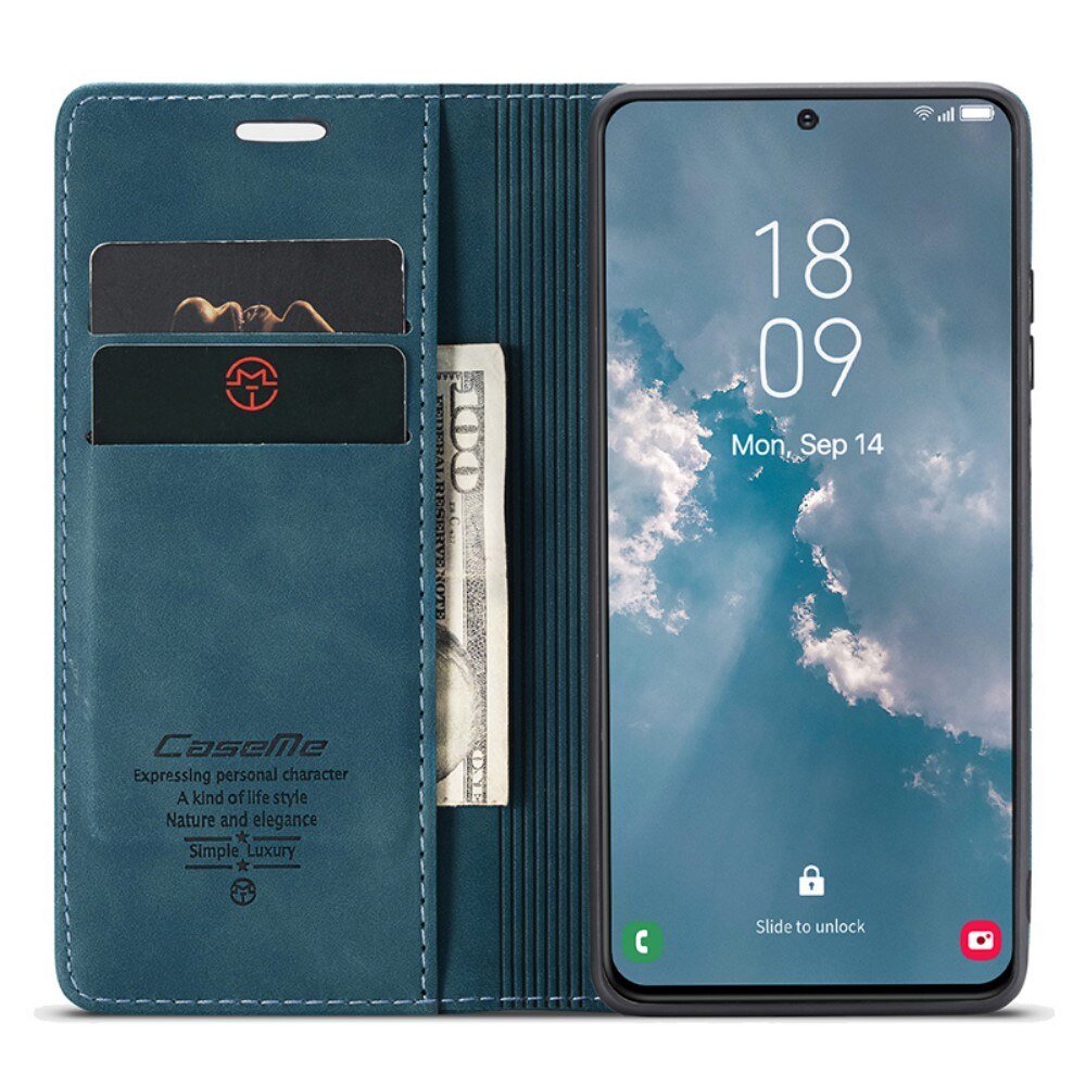 Slim Bookcover hoesje Samsung Galaxy S24 Plus blauw