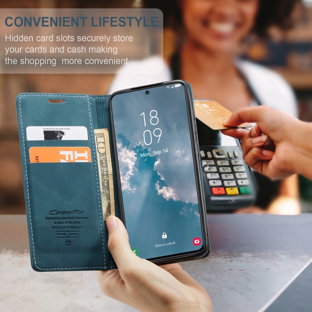 Slim Bookcover Hoesje Samsung Galaxy S24 Plus Blauw