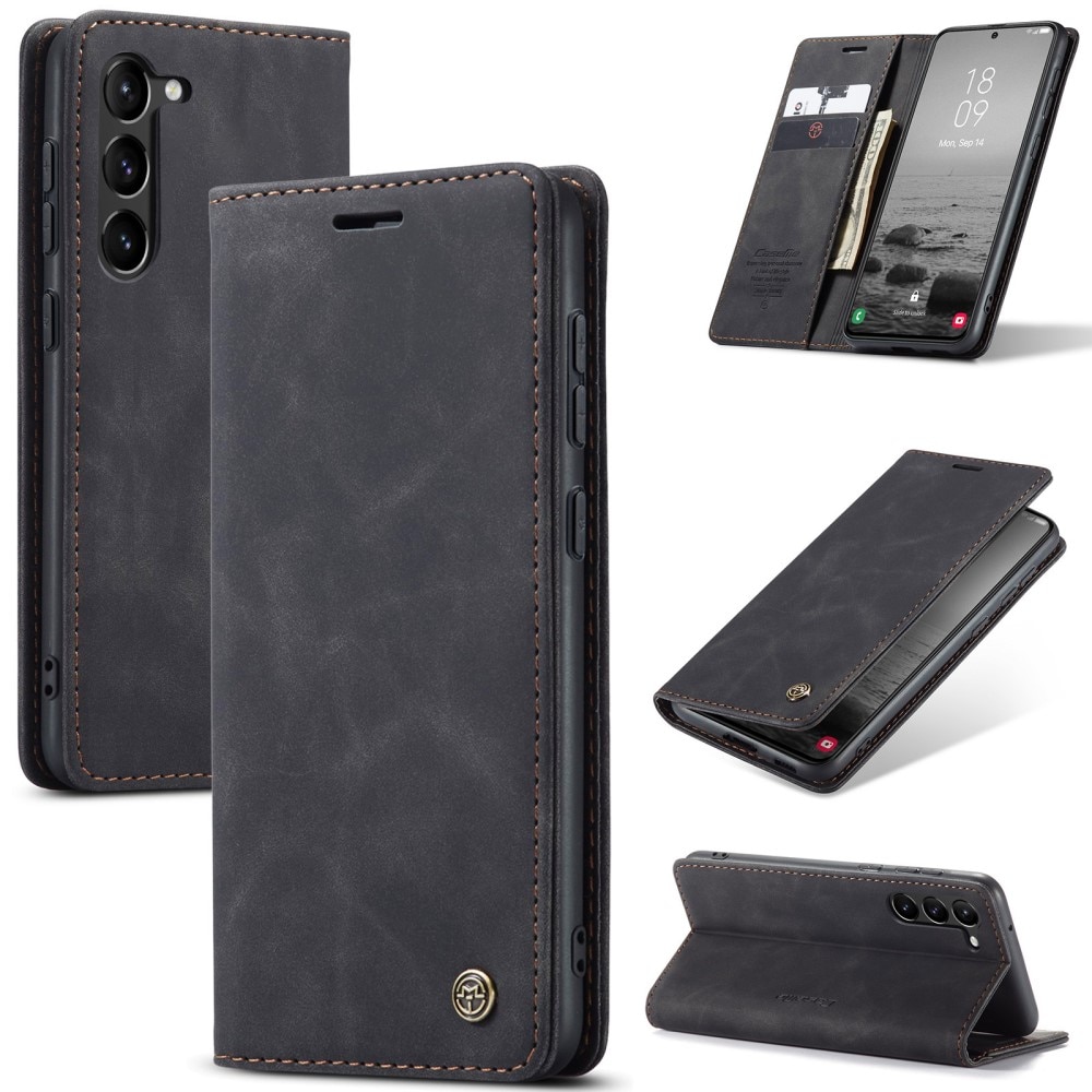 Slim Bookcover hoesje Samsung Galaxy S24 zwart