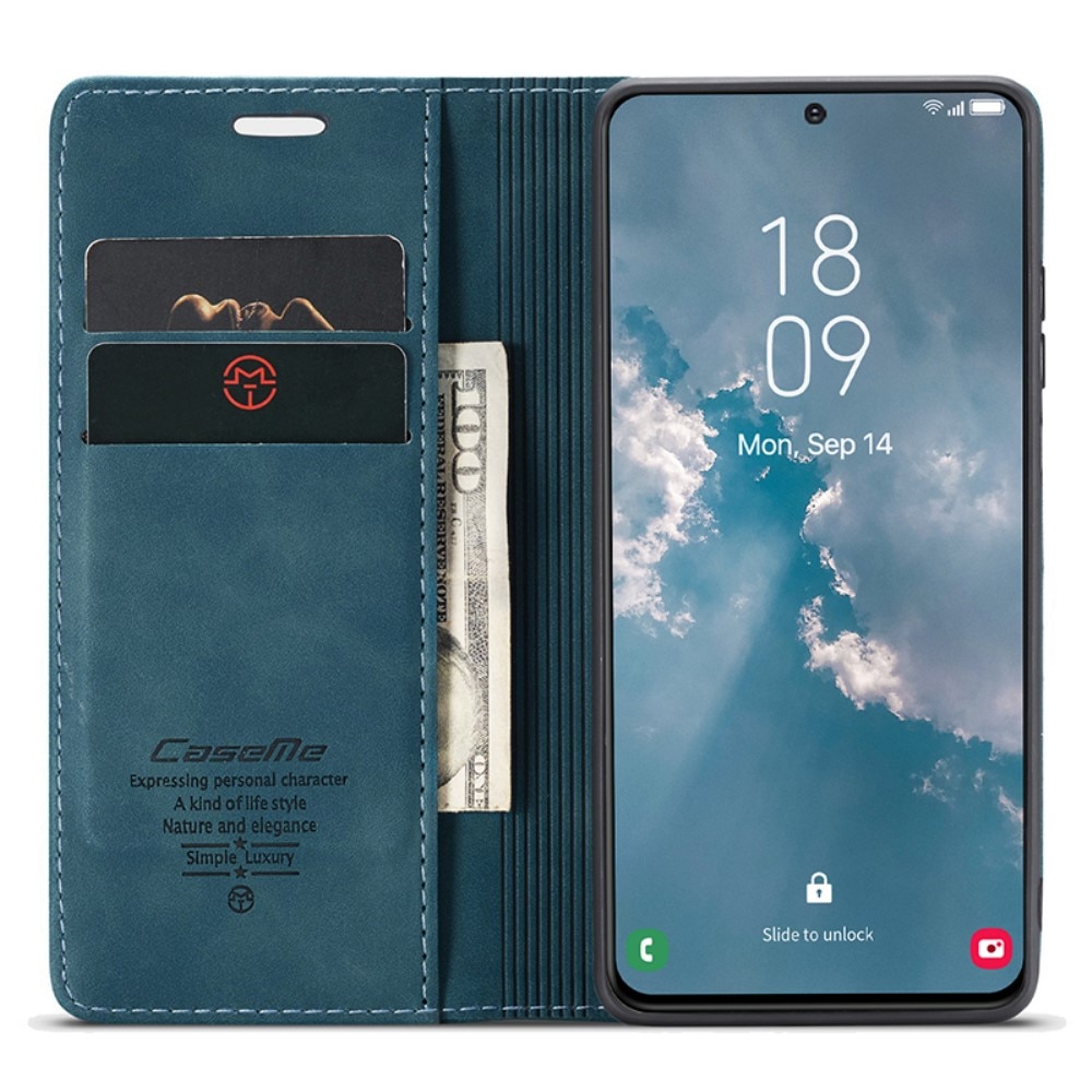 Slim Bookcover hoesje Samsung Galaxy S24 blauw