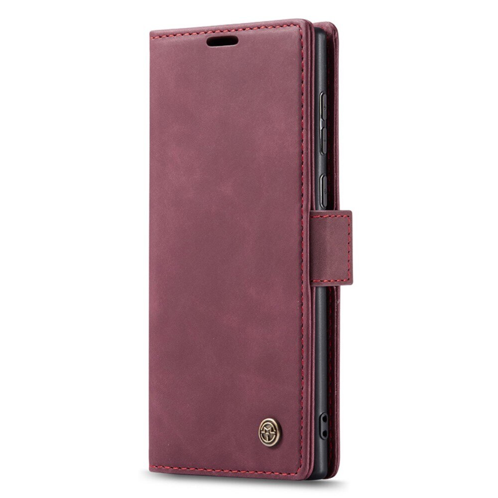 Slim Bookcover hoesje Samsung Galaxy S24 Ultra rood