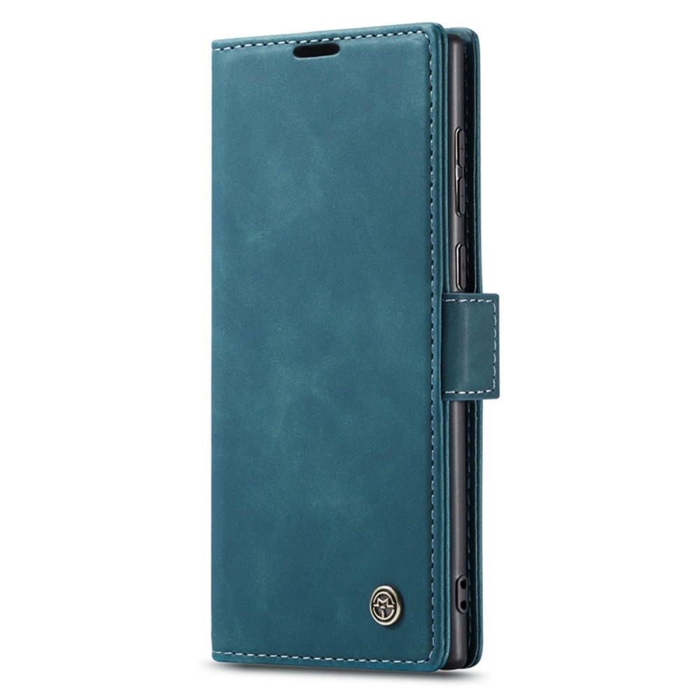 Slim Bookcover hoesje Samsung Galaxy S24 Ultra blauw