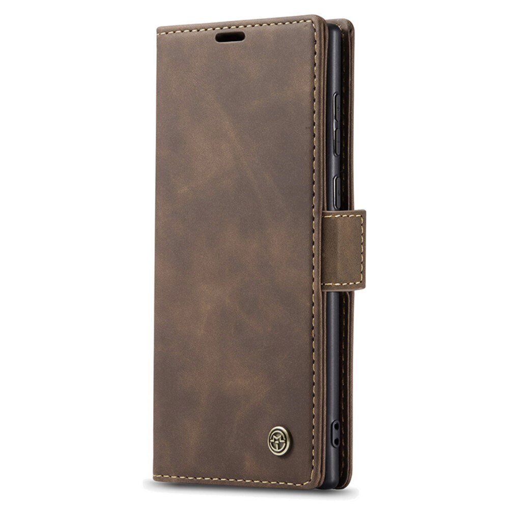 Slim Bookcover Hoesje Samsung Galaxy S24 Ultra Bruin