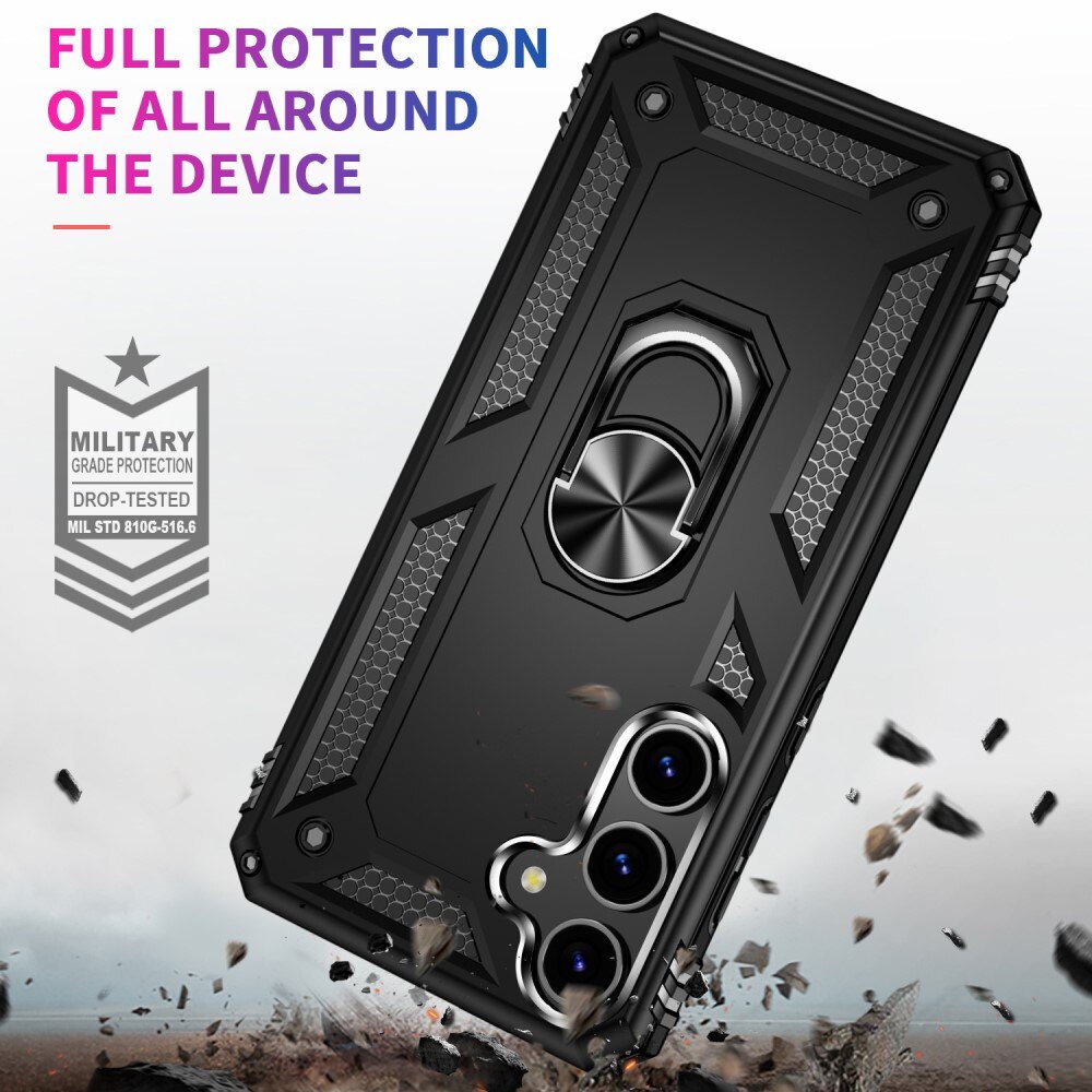 Samsung Galaxy S24 Plus Hybridcase Tech Ring zwart