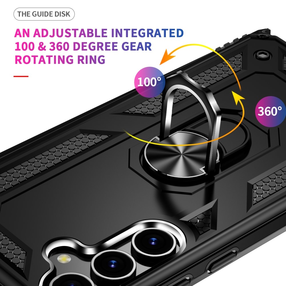 Samsung Galaxy S24 Plus Hybridcase Tech Ring zwart