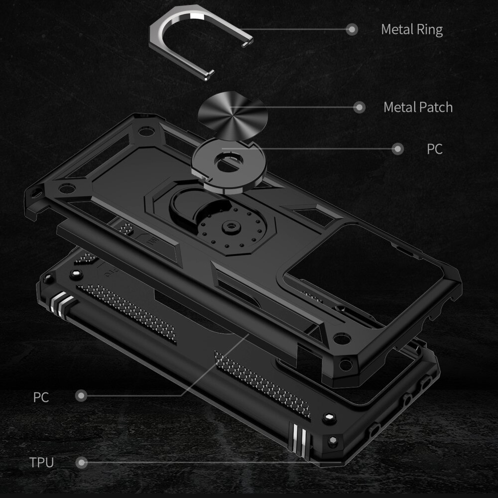 Xiaomi 13T Hybridcase Tech Ring zwart