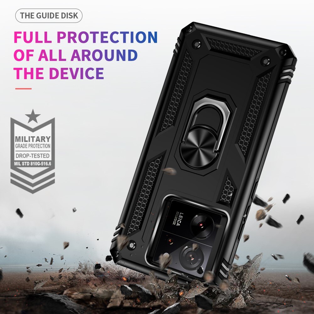 Xiaomi 13T Hybridcase Tech Ring zwart