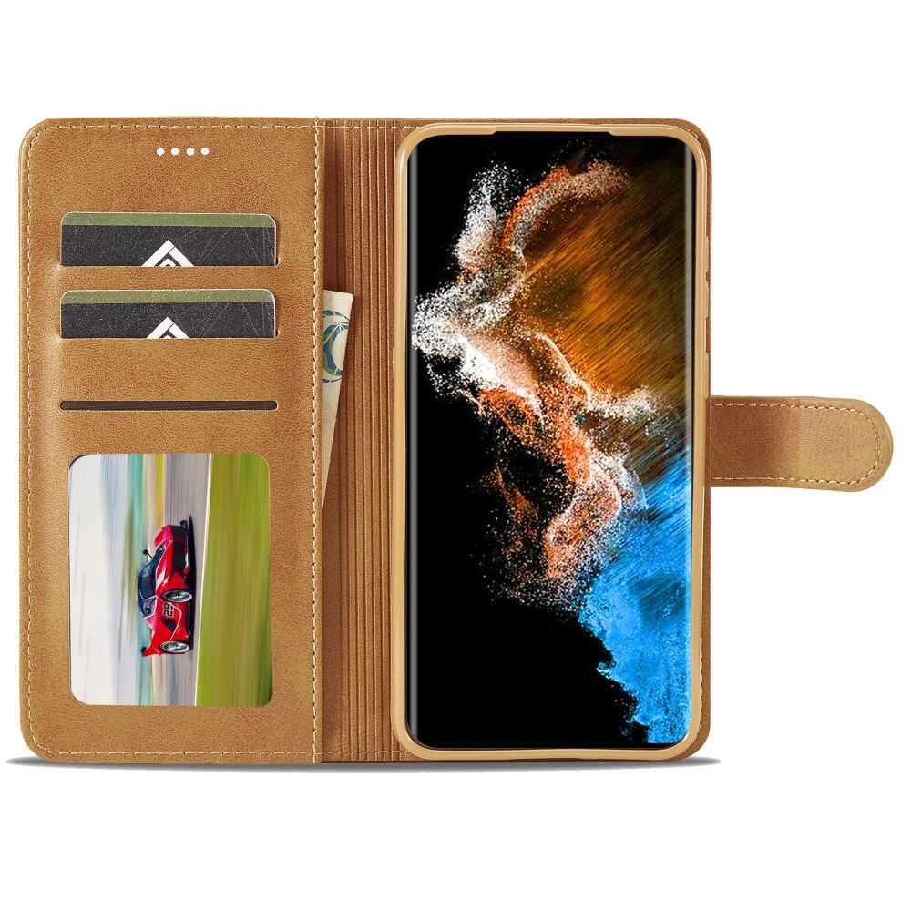 Bookcover hoesje Samsung Galaxy S24 cognac