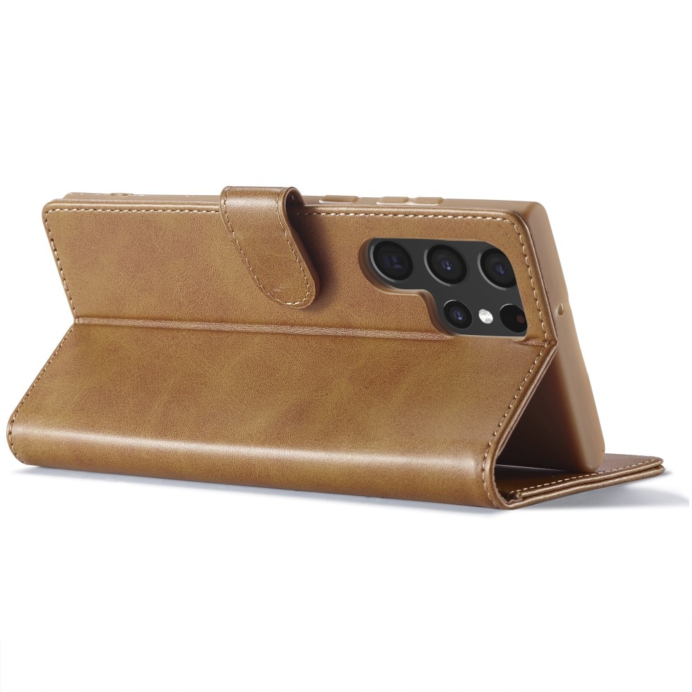 Bookcover hoesje Samsung Galaxy S24 Ultra cognac