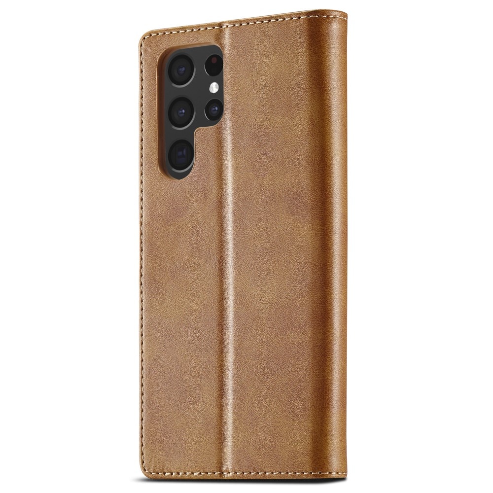 Bookcover hoesje Samsung Galaxy S24 Ultra cognac