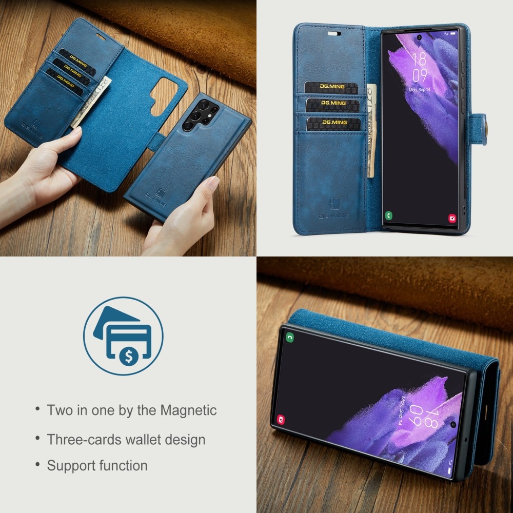 Magnet Wallet Samsung Galaxy S24 Ultra Blue