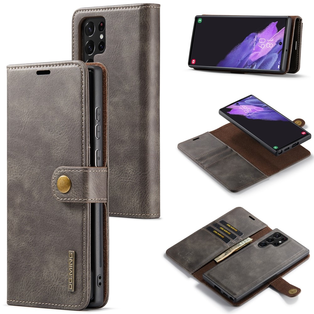 Magnet Wallet Samsung Galaxy S24 Ultra Brown