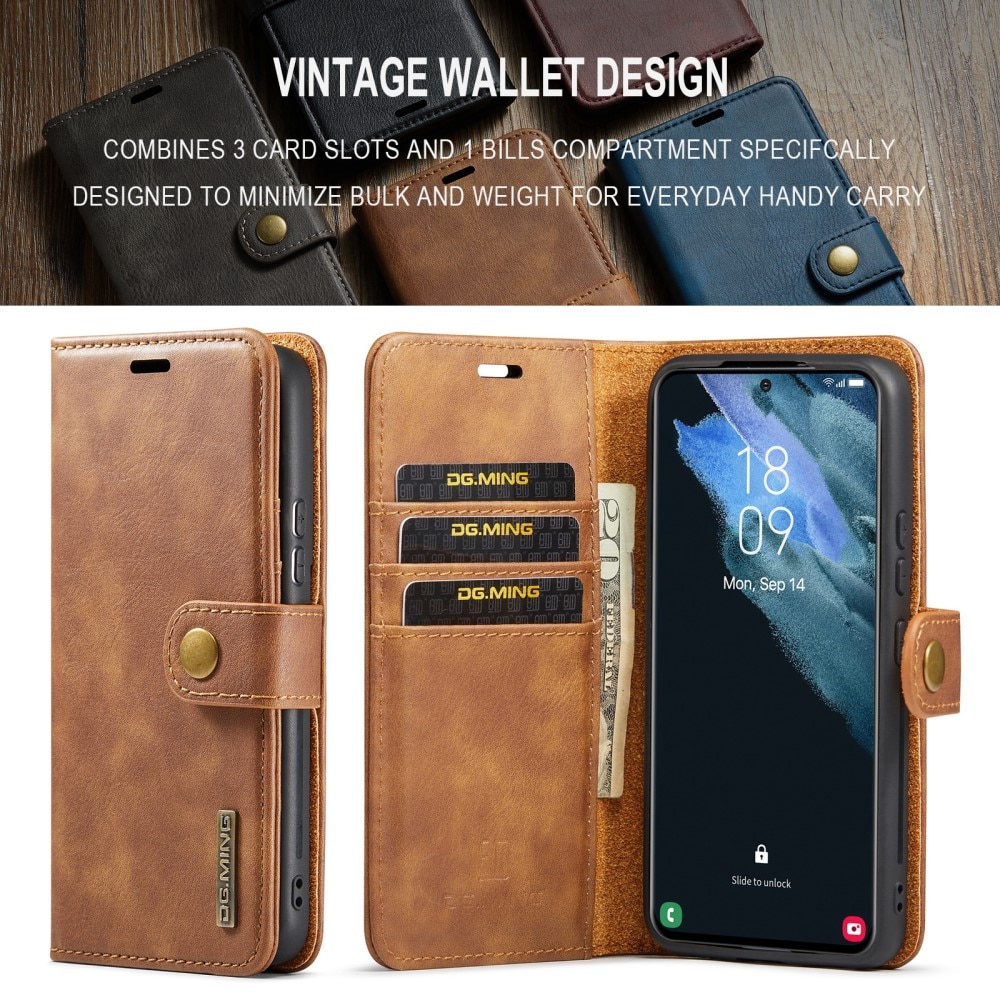 Magnet Wallet Samsung Galaxy S24 Cognac