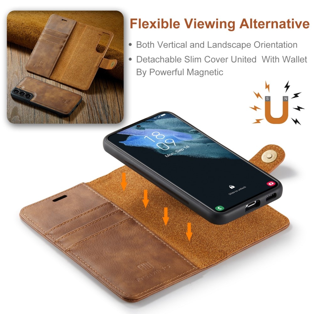 Magnet Wallet Samsung Galaxy S24 Cognac