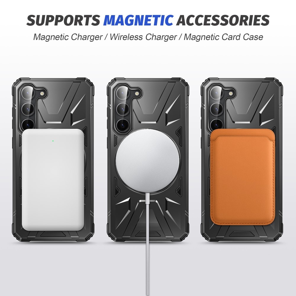 Samsung Galaxy S24 Plus Hybridcase Tech MagSafe Ring zwart