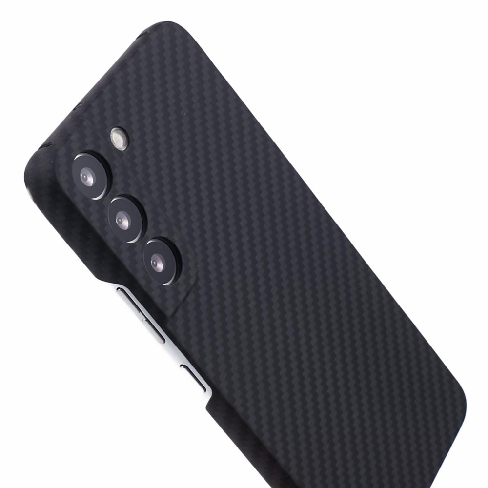 Samsung Galaxy S23 Slim Telefoonhoesje Aramide Vezels zwart