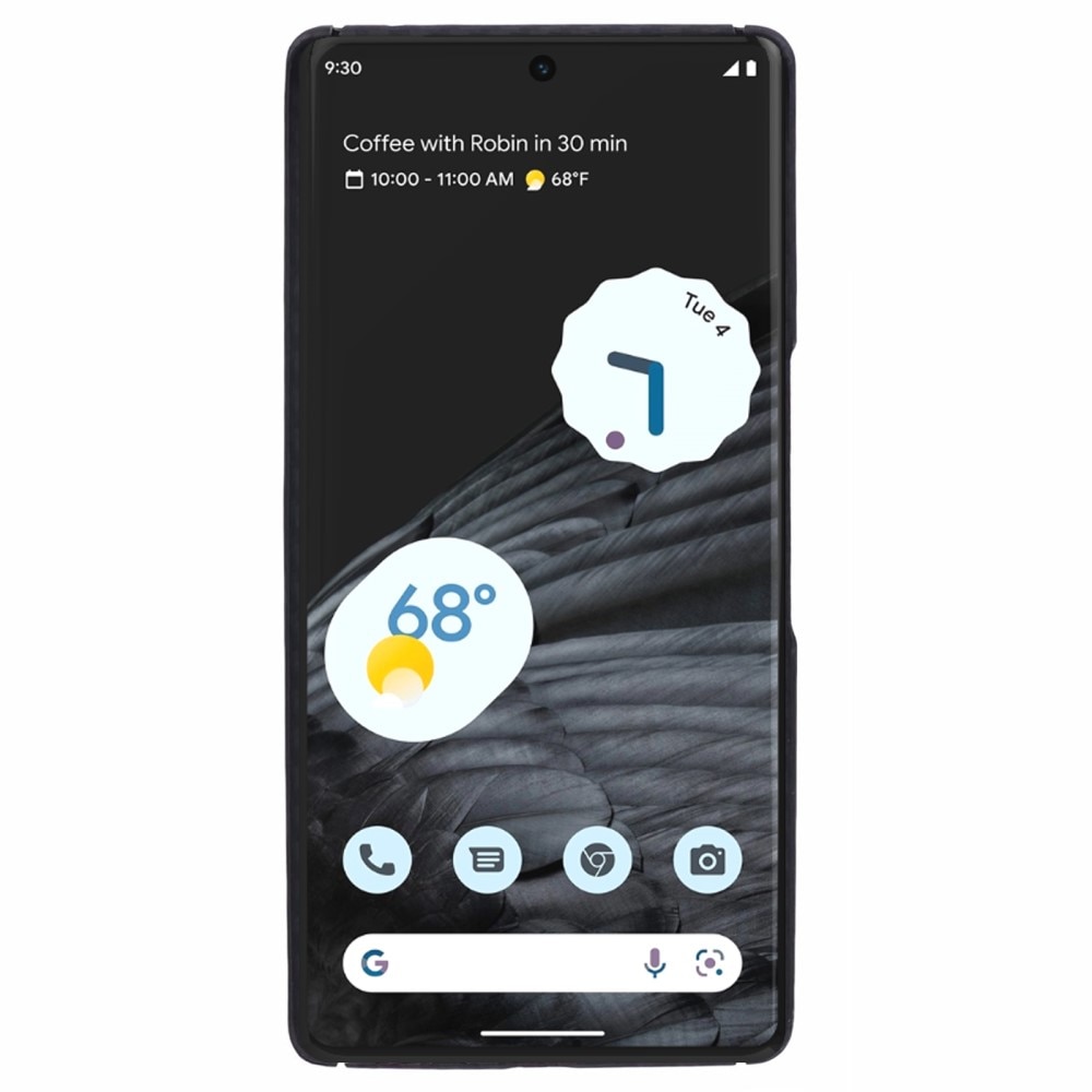 Google Pixel 7 Pro Slim Telefoonhoesje Aramide Vezels zwart