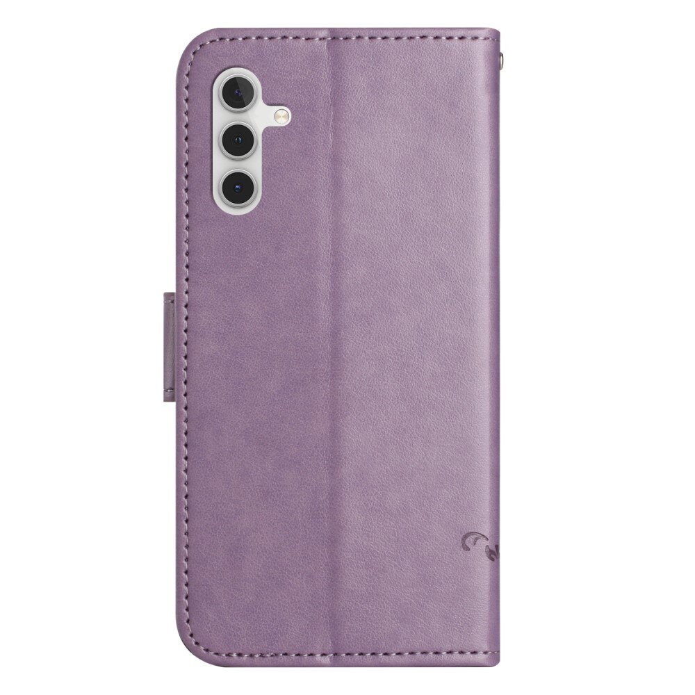 Samsung Galaxy A35 Leren vlinderhoesje Paars