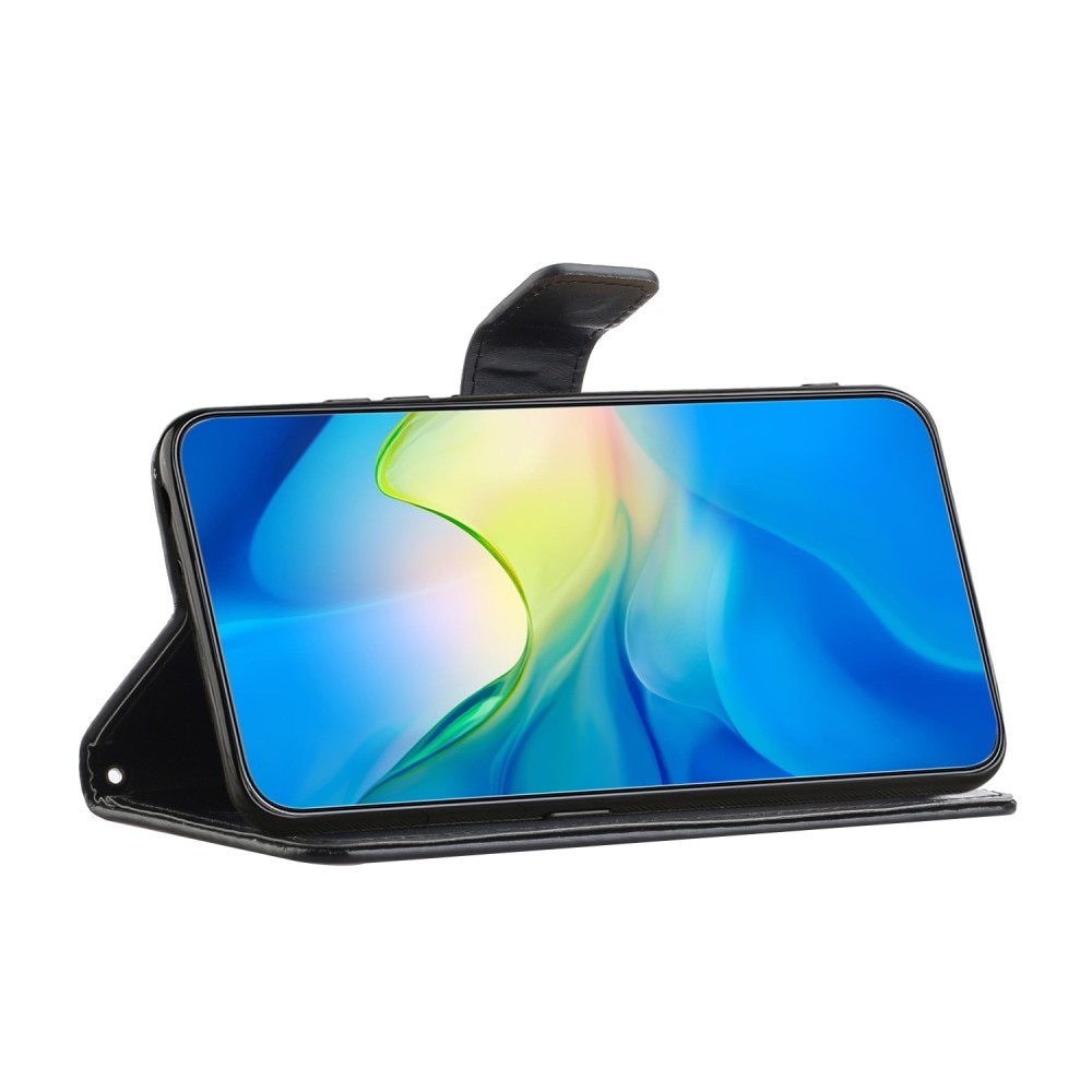 Samsung Galaxy A35 Leren vlinderhoesje zwart