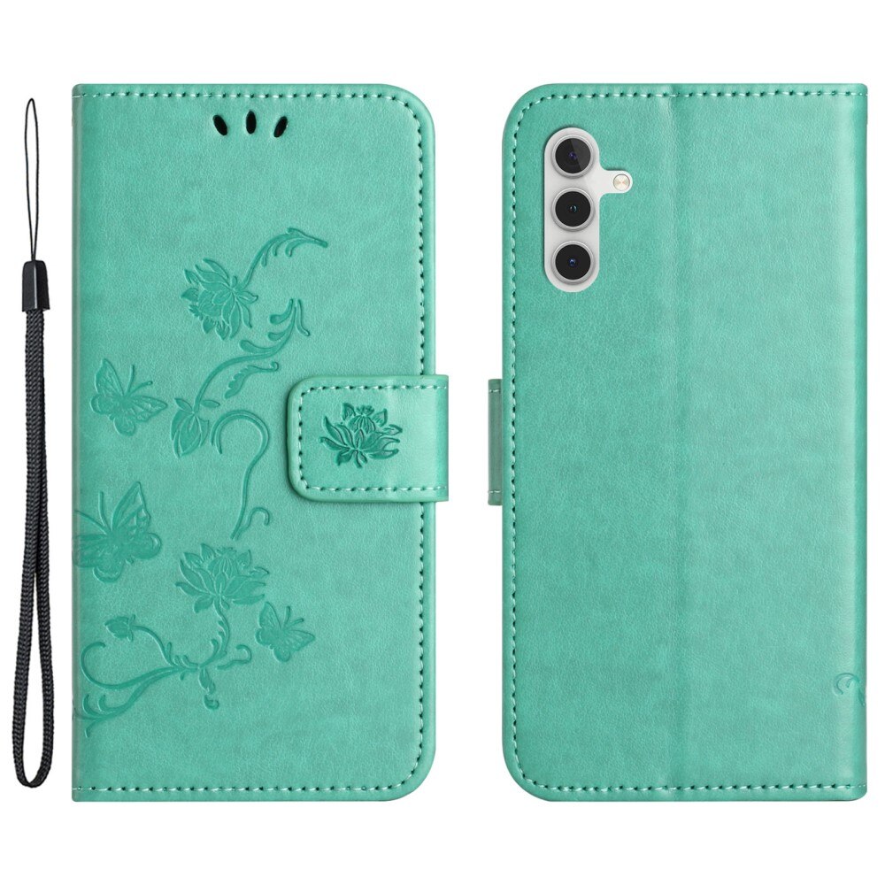 Samsung Galaxy A35 Leren vlinderhoesje groen