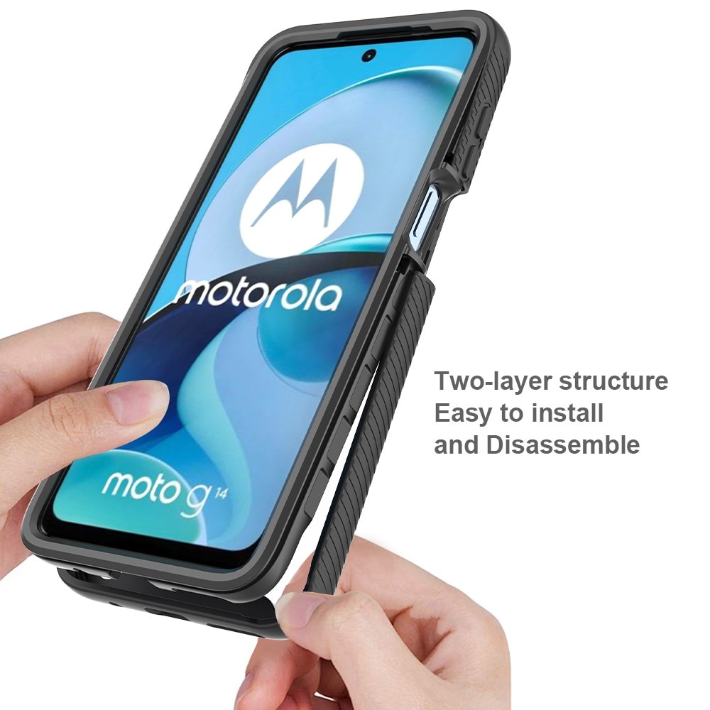 Motorola Moto G14 Full Protection Case zwart