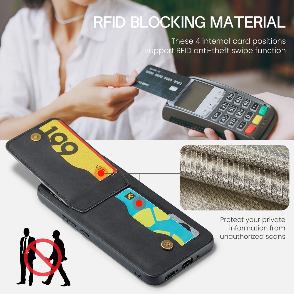 RFID blocking Multi-slot hoesje Samsung Galaxy S23 FE zwart