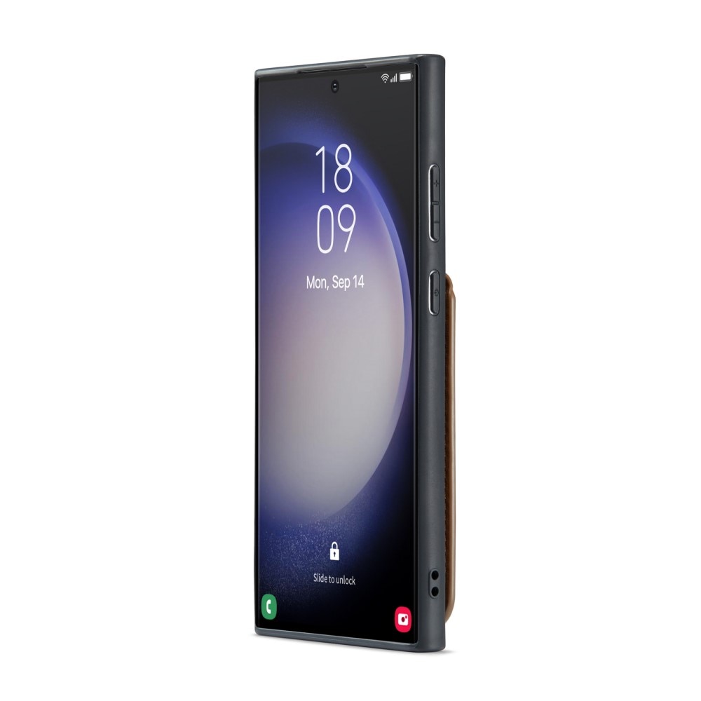 RFID blocking Multi-slot hoesje Samsung Galaxy S24 Ultra bruin