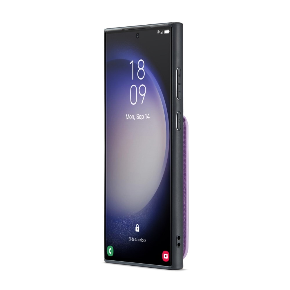 RFID blocking Multi-slot hoesje Samsung Galaxy S24 Ultra paars