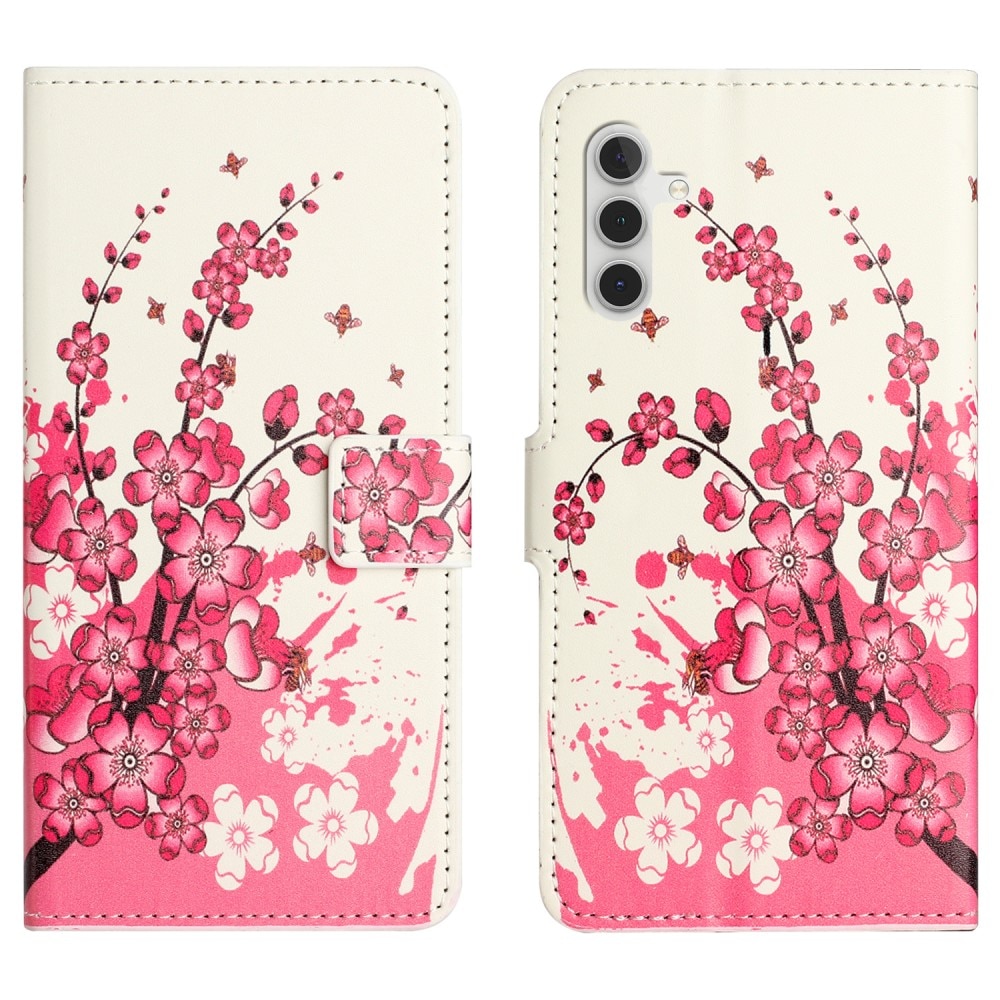 Samsung Galaxy A55 Bookcover hoesje Kersenbloemen