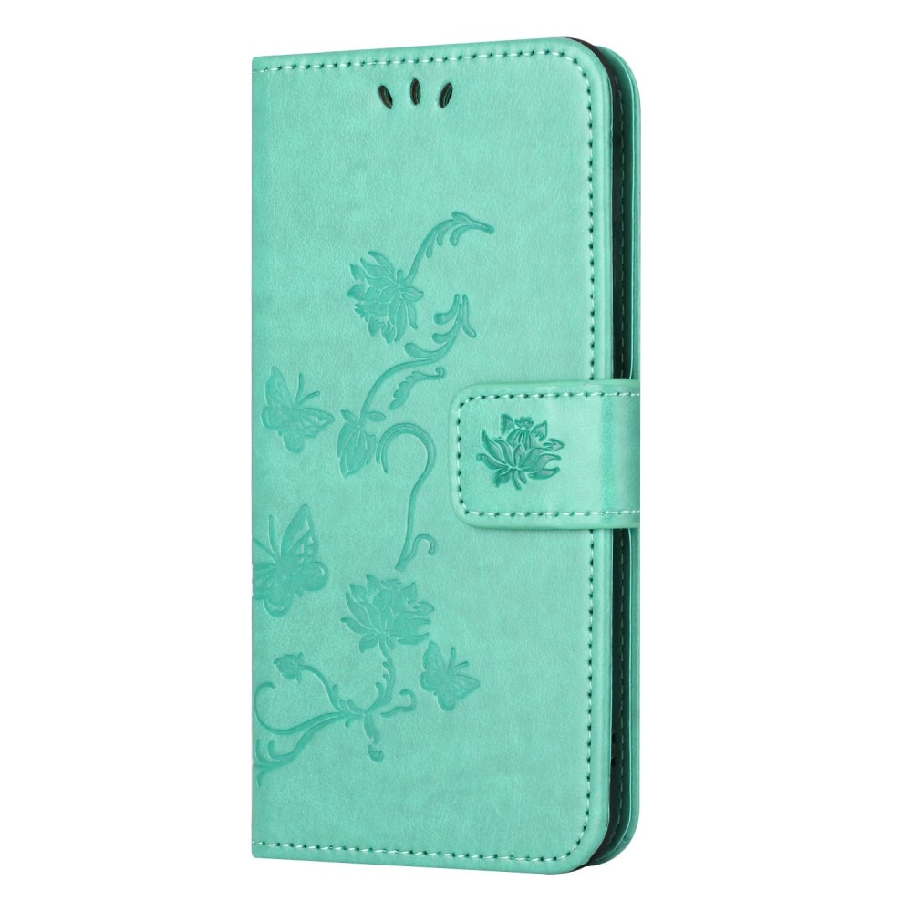 Samsung Galaxy A55 Leren vlinderhoesje groen