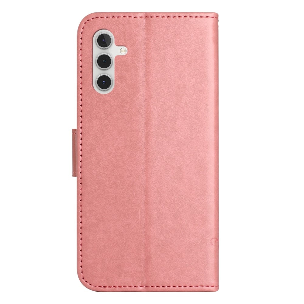 Samsung Galaxy A55 Leren vlinderhoesje Roze