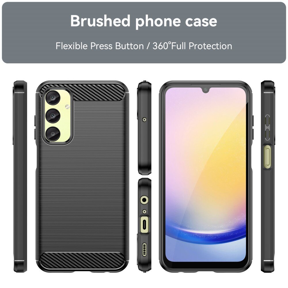 Hoesje TPU Brushed Samsung Galaxy A25 Zwart