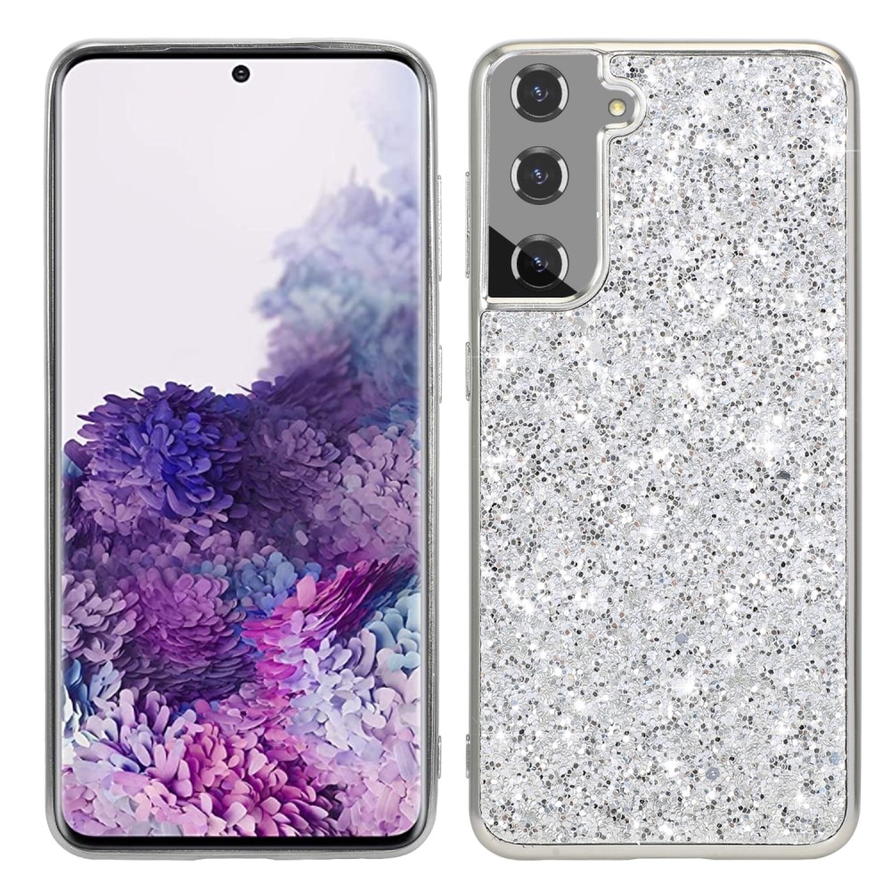 Samsung Galaxy S24 Glitterhoesje zilver