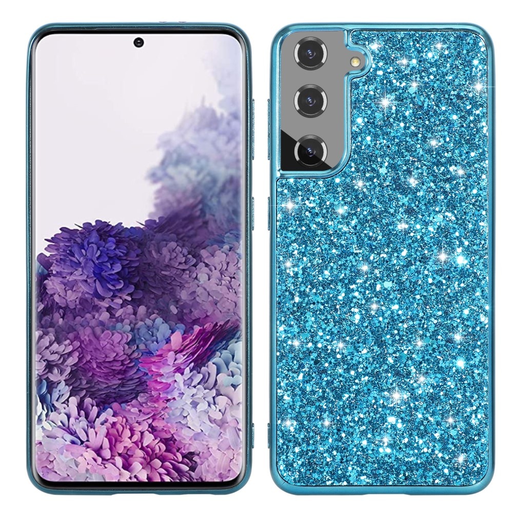 Samsung Galaxy S24 Glitterhoesje blauw
