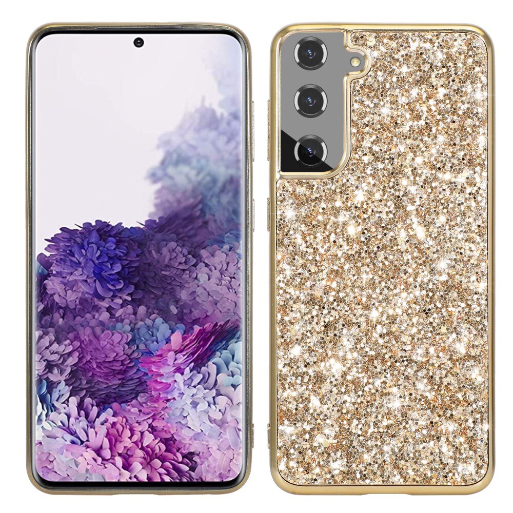 Samsung Galaxy S24 Glitterhoesje goud