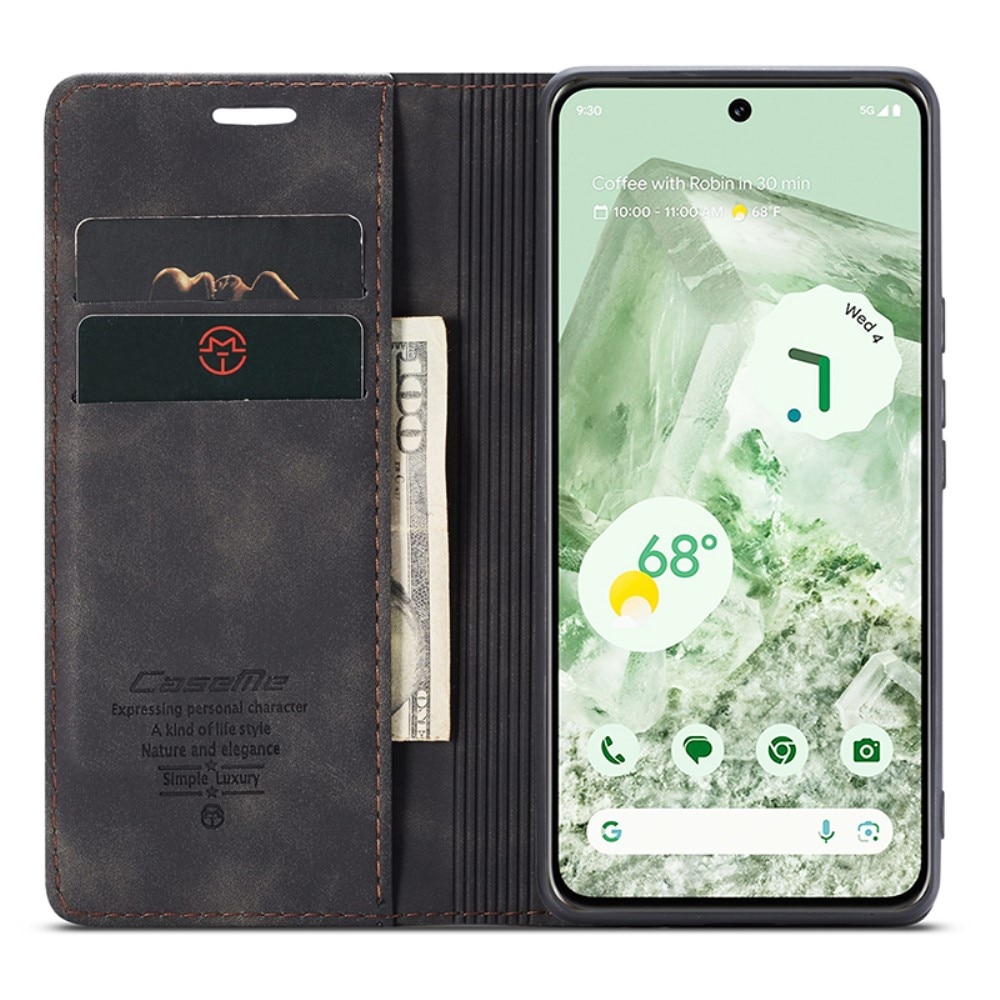 Slim Bookcover hoesje Google Pixel 8a zwart